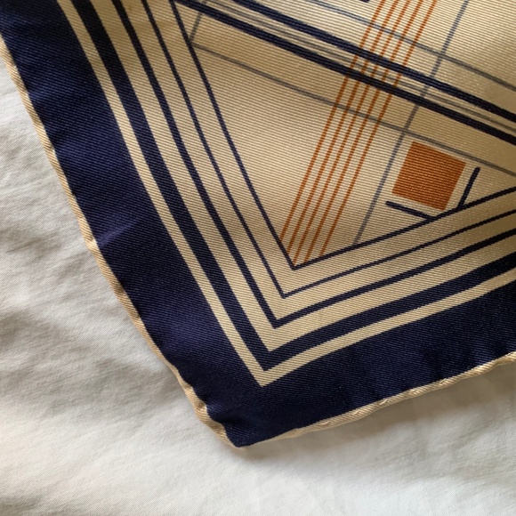 Vintage MCM Adolfo Square Retro Silk Scarf - Picture 5 of 6